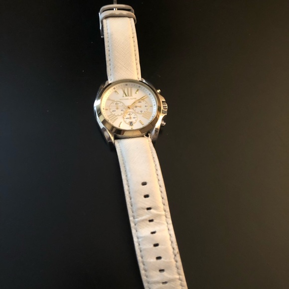 White leather Michael Kors Watch main image 5
